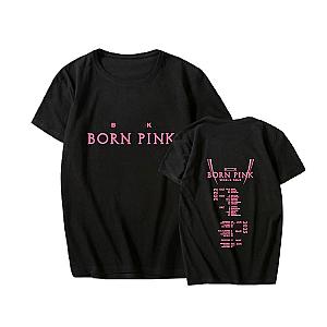 Blackpink T-shirts - New! World Tour Concert BORN PINK Casual T-Shirt