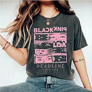 BlackPink T-shirt - Deadline World Tour 2025 Washed T-Shirt
