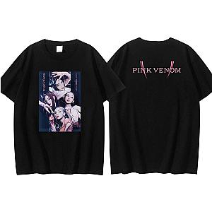 Blackpink T-shirts - New! Pink Venom Printed 2 Sides Casual T-Shirt