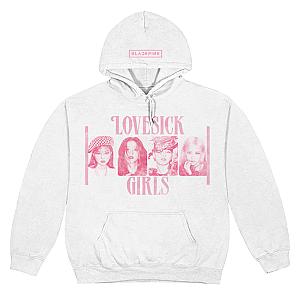 Blackpink Hooodies - Blackpink Lovesick Girls Pullover White Hoodie