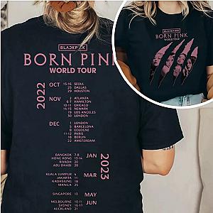 Blackpink T-shirts - New! BLACKPINK Born Pink 2022 World Tour T-shirt