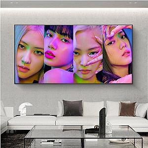 Black Pink Wall Arts - Posters Canvas Printed Painting Wall Arts