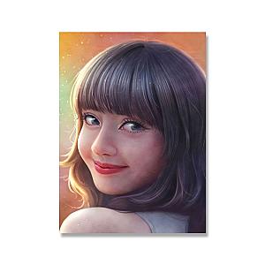 Lisa Black Pink Poster - Printed Girl Group Poster For Decoration