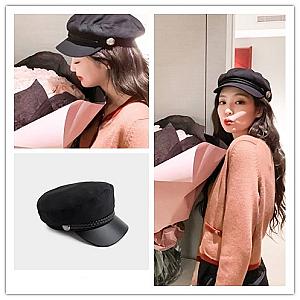 Jennie Black Hat - Fashion Korean Beret Retro Cap Jennie Lovers