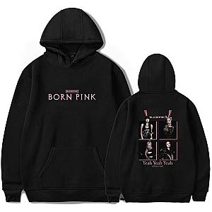 Black Pink Hoodies – Yeah Yeah Yeah Born Pink Printed Pullover Hoodie