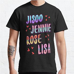 Blackpink T-shirts - Blackpink name Classic T-Shirt RB0708