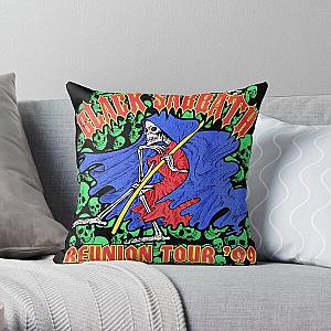 Vintage BLACK SABBATH Music Tour Concert 99 Throw Pillow RB0111