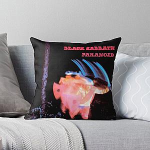 Black iguagua Paranoid Throw Pillow RB0111