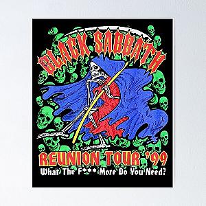 Vintage BLACK SABBATH Music Tour Concert 99 Poster RB0111