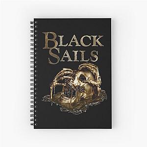 Black Sails Golden Skull Logo Essential Spiral Notebook