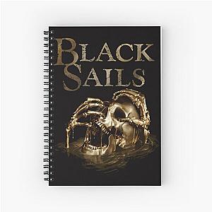 Black Sails Golden  Spiral Notebook