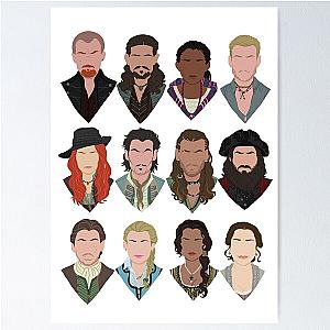 Black Sails characters (faceless) Poster