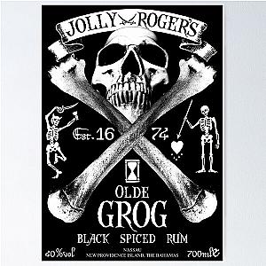 Black Sails Jolly Roger's Olde Grog Poster
