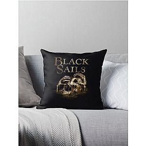 Black Sails Golden Skull 	  	 Throw Pillow