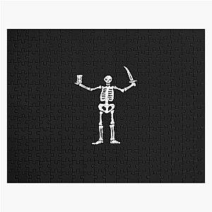 Black Sails Pirate Flag White Skeleton Essential Jigsaw Puzzle