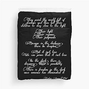 Black Sails Flint Speech Duvet Cover