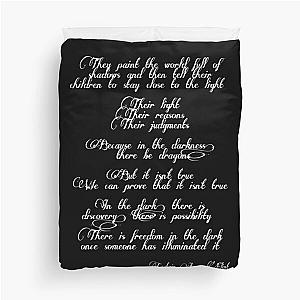 Black Sails Flint speech Duvet Cover