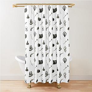 Black Sails Pattern Shower Curtain
