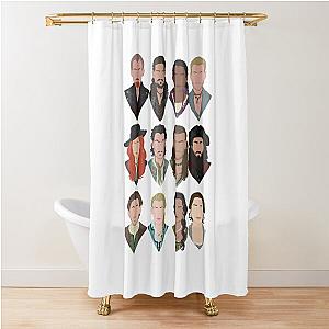 Black Sails Characters Shower Curtain