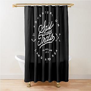 Lover Gifts Death Black Sails Retro Wave Shower Curtain