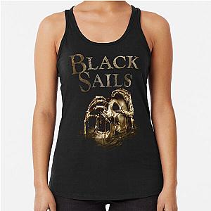 Black Sails Golden Skull Logo Racerback Tank Top