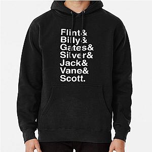 Men of Black Sails Ampersand Names (WHITE) Pullover Hoodie