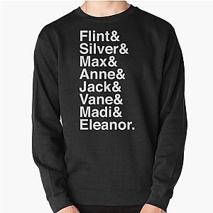Black Sails Ampersand Names (WHITE) Pullover Sweatshirt