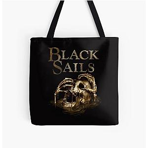 Black Sails Golden  All Over Print Tote Bag