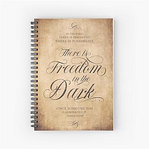 Black Sails - Freedom In The Dark brown Spiral Notebook