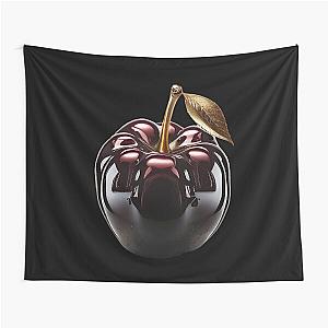 Black Metallic Cherry Art Tapestry