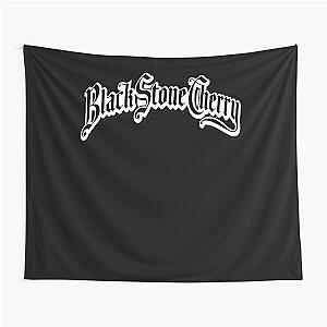 Music hard rock black stone logo Tapestry