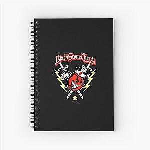 best music hard rock black stone logo Graphic T-Shirt.png Spiral Notebook