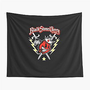 best music hard rock black stone logo Tapestry