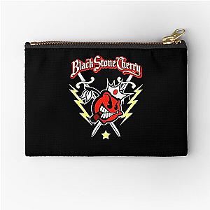 best music hard rock black stone logo Zipper Pouch