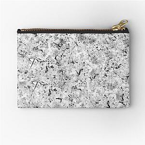 Cherry Blossoms - Black and White Zipper Pouch