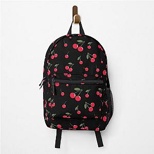 I Love Cherries in Black Backpack