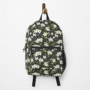 Apple tree blossoms - black Backpack