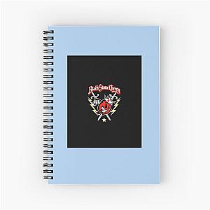 best music hard rock black stone logo Graphic T-Shirt Spiral Notebook