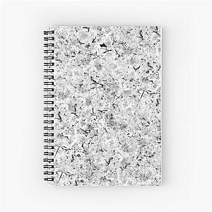 Cherry Blossoms - Black and White Spiral Notebook