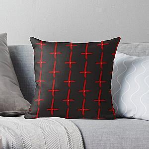 Black Veil Brides Scarlet Cross with new logo Throw Pillow RB2709