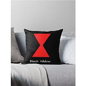 Black widow Throw Pillow