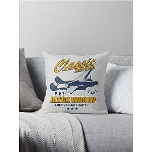 P-61 Black Widow Throw Pillow