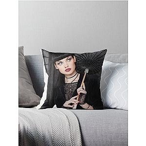 Black widow Throw Pillow