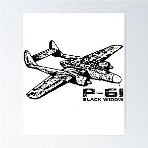 P-61 Black Widow  	 Poster