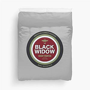 P-61 Black Widow Patch Duvet Cover