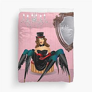 Black Widow Spider Woman Duvet Cover