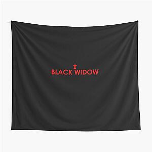 Black Widow Spider Sticker Tapestry