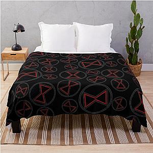 Black widow pattern Throw Blanket