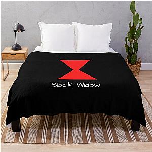 Black widow Throw Blanket