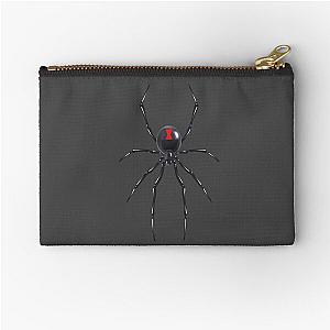 Black Widow Spider Zipper Pouch